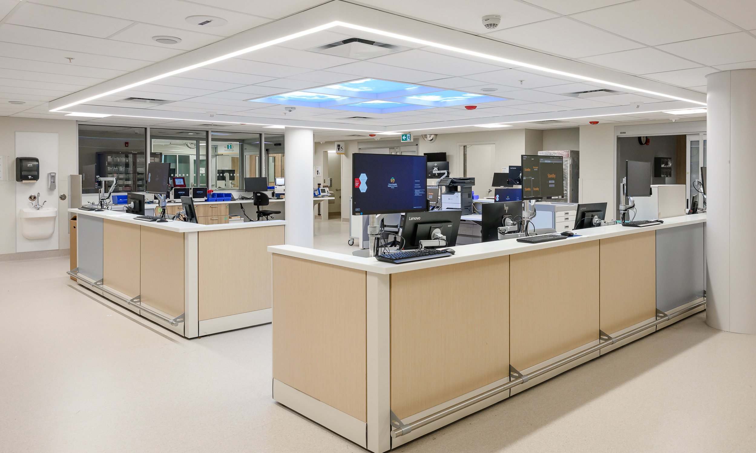 Nurses Station with Skylight